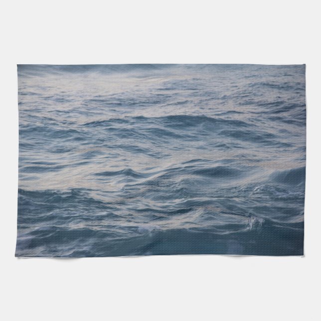 Sea water closeup kitchen towel (Horizontal)