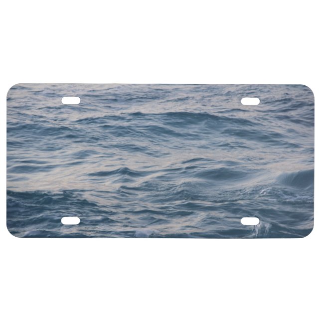 Sea water closeup  license plate (Front)