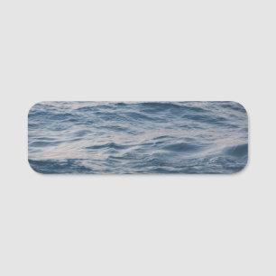 Sea water closeup name tag