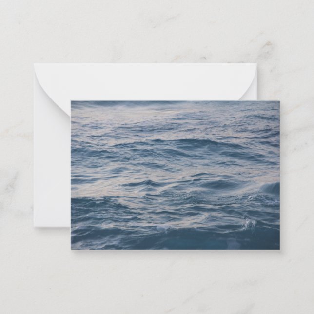 Sea water closeup note card (Front)
