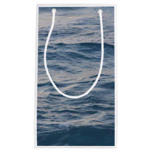 Sea water closeup small gift bag