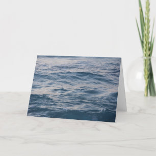 Sea water closeup thank you card