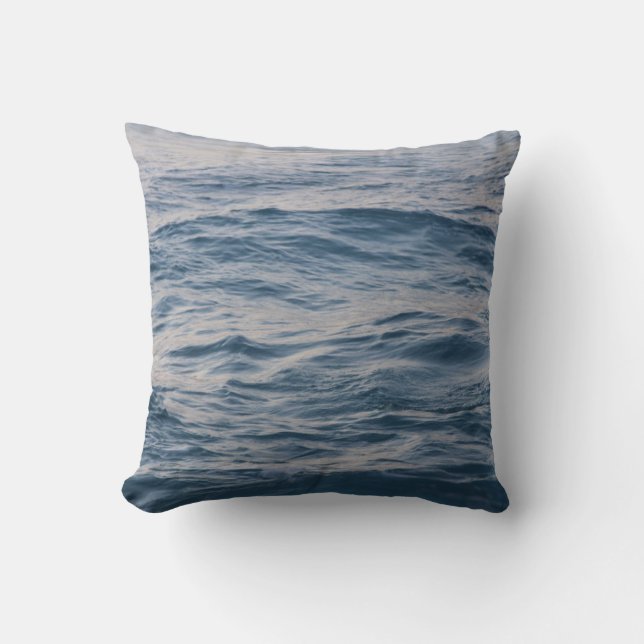 Sea water closeup  throw pillow (Front)