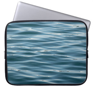 Sea water in the morning laptop sleeve