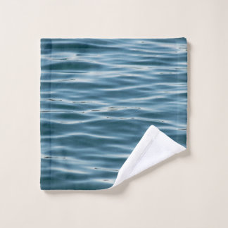 Sea water in the morning wash cloth
