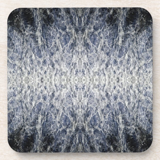 Sea water pattern coaster (Front)