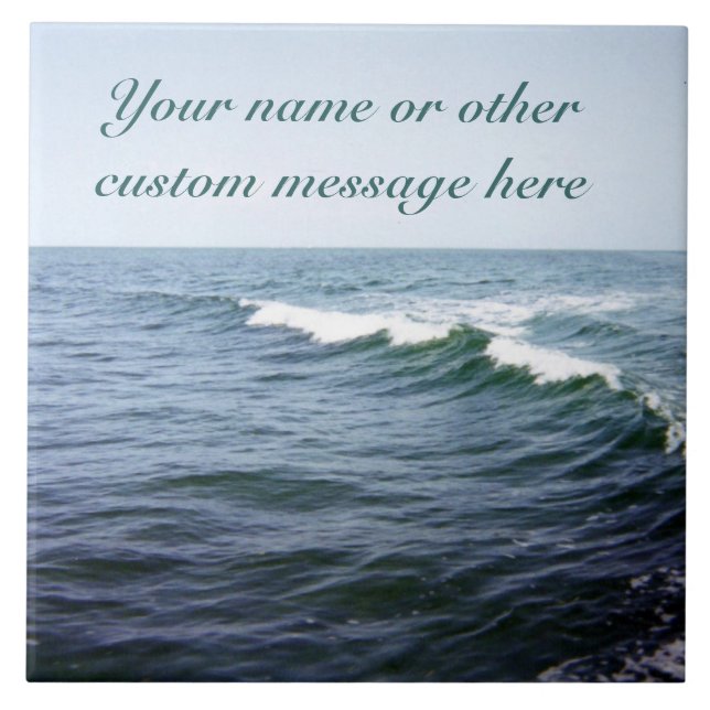 Sea Water Personalized Tile (Front)