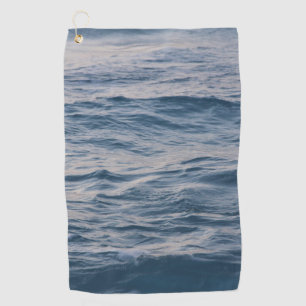 Sea Water Ripple Close-Up Photo Golf Towel