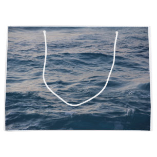 Sea Water Ripple Close-Up Photo Large Gift Bag