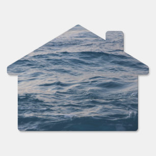 Sea Water Ripple Close-Up Photo Sign