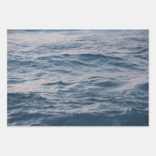 Sea Water Ripple Close-Up Photo Wrapping Paper Sheets