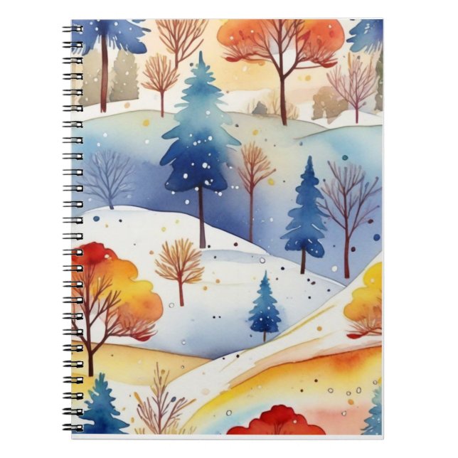 Sea wave Multicolor Notebook (Front)