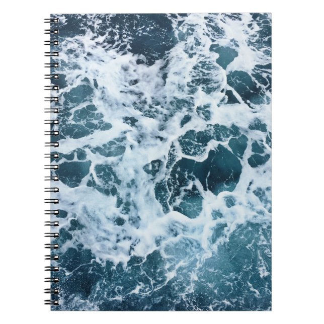 Sea waves art notebook (Front)