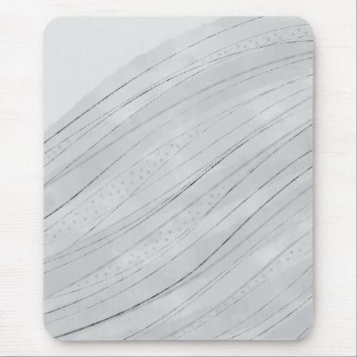 Sea Waves Ceramic Tile Round Clock Faux Canvas Pri Mouse Pad