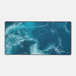 Sea waves desk mat