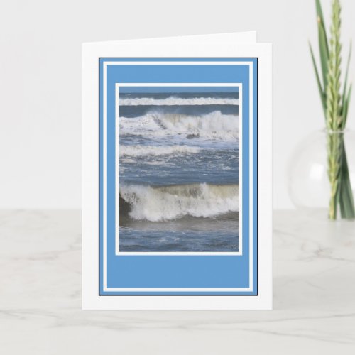 Sea Waves Greetings Card