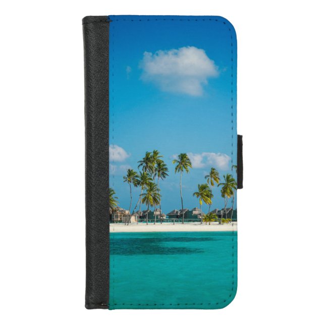 Sea Waves iPhone Wallet Case (Front)