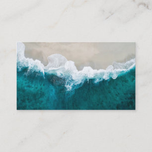 Sea Waves - Maldives Shore Blank Business Card