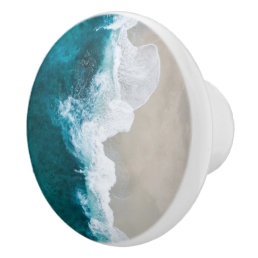 Sea Waves - Maldives Shore Ceramic Knob