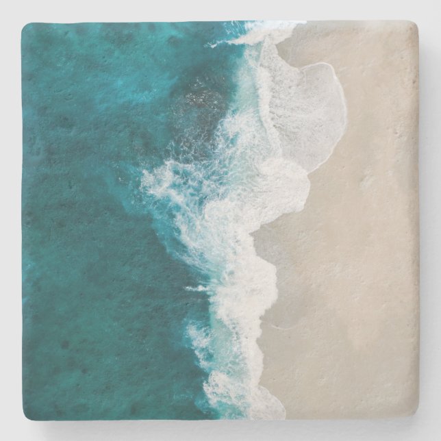 Sea Waves - Maldives Shore Stone Coaster (Front)