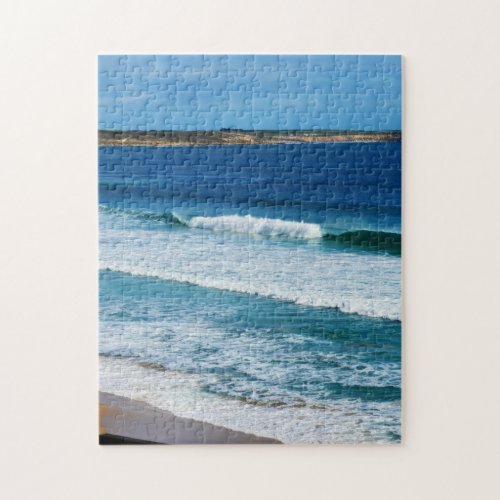 Sea Waves Rolling In To The Shore Jigsaw Puzzle