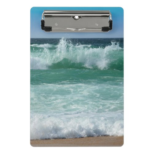 Sea Waves Seascape Beach Seaside Trendy Template Mini Clipboard