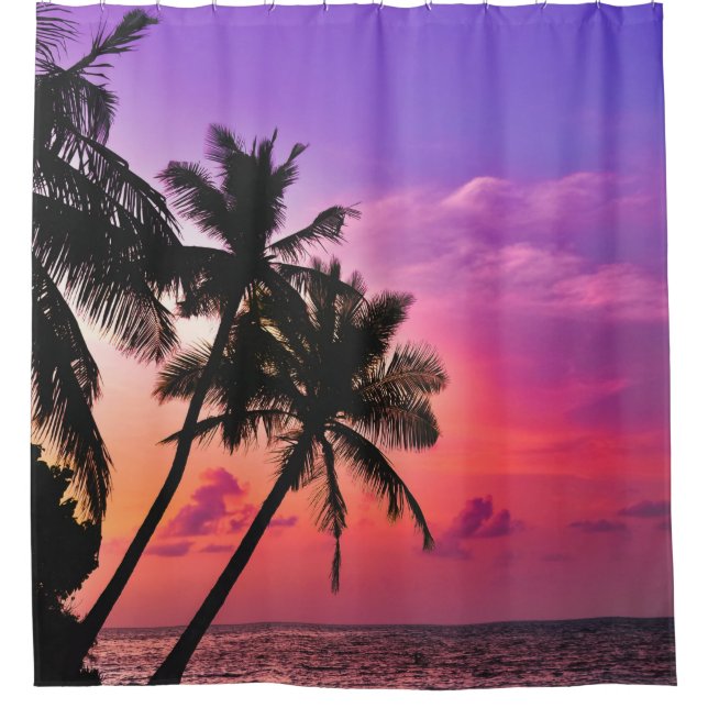 Sea Waves Shower Curtain (Front)