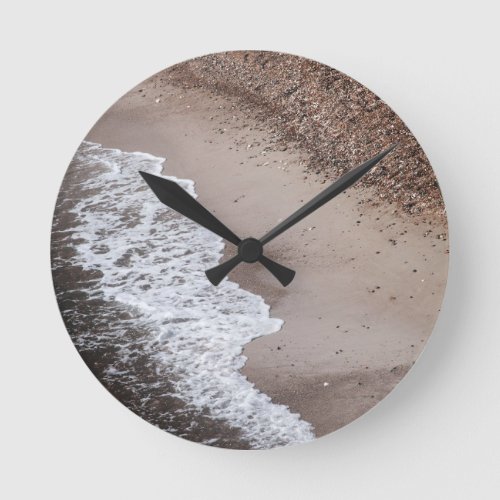 Sea Waves Tranquility 1 ocean wall decor art  Round Clock