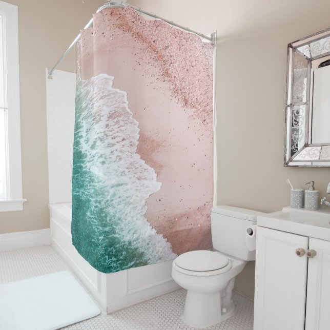 Sea Waves Tranquility #3 #ocean #wall #decor #art  Shower Curtain (In Situ)
