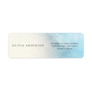 Sea Wedding  Summer Blue Ocean Beach Wedding  Label
