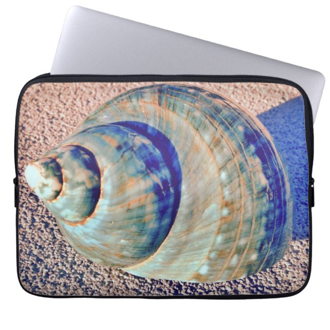 Sea Welk Seashell Laptop Sleeve (Front)