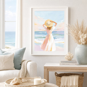Sea Whispers Coastal Beach Art Print