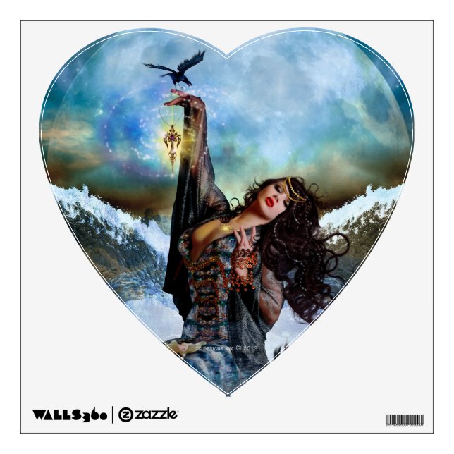 Sea Witch Mermaid Decorative Art Wall Decal (Front)