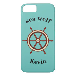 "SEA WOLF" ,steering wheel, personalized iPhone 8/7 Case