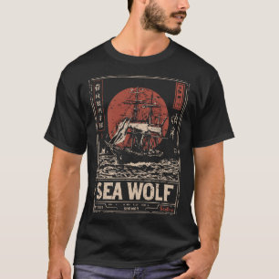 Sea Wolf Vintage Ship Maritime Adventure Design T-Shirt
