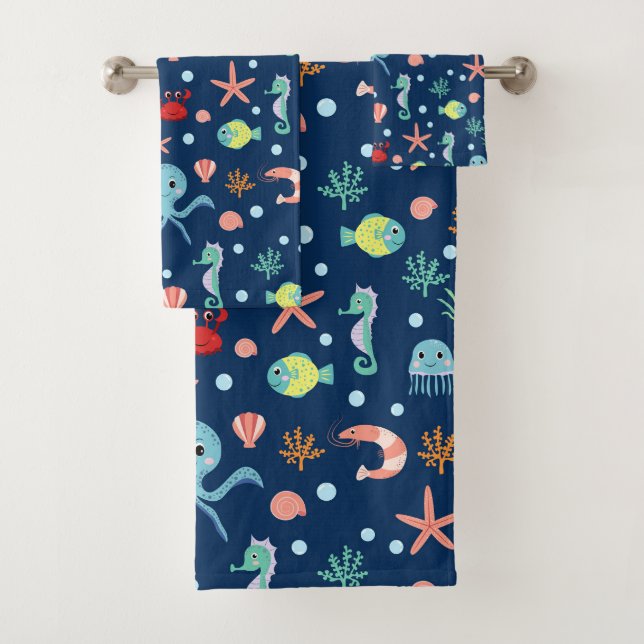 Sea World Bath Towel Set (Insitu)