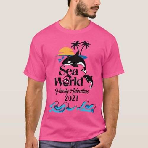 Sea World Family Adventure 2021 Summer T_Shirt