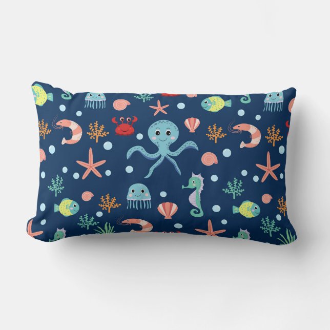 Sea World Lumbar Pillow (Front)