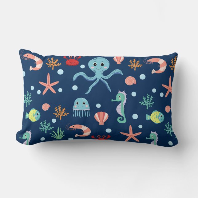 Sea World Lumbar Pillow (Front)