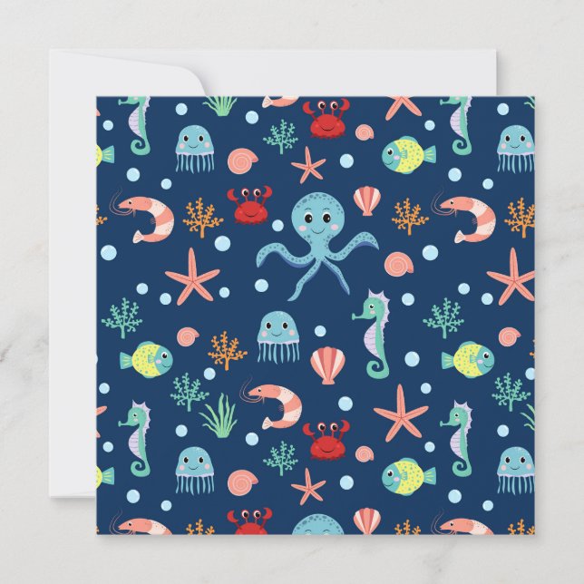 Sea World Note Card (Front)