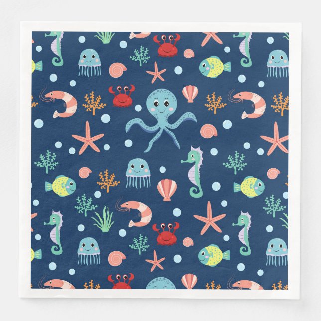 Sea World Paper Dinner Napkins (Front)