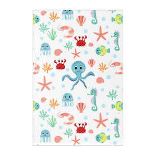 Sea World pattern Acrylic Print