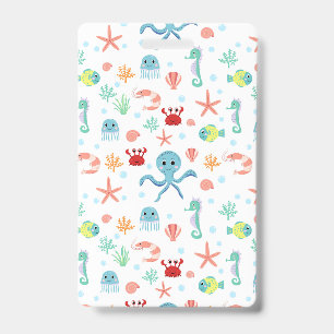 Sea World pattern Badge