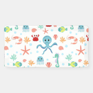 Sea World pattern Banner
