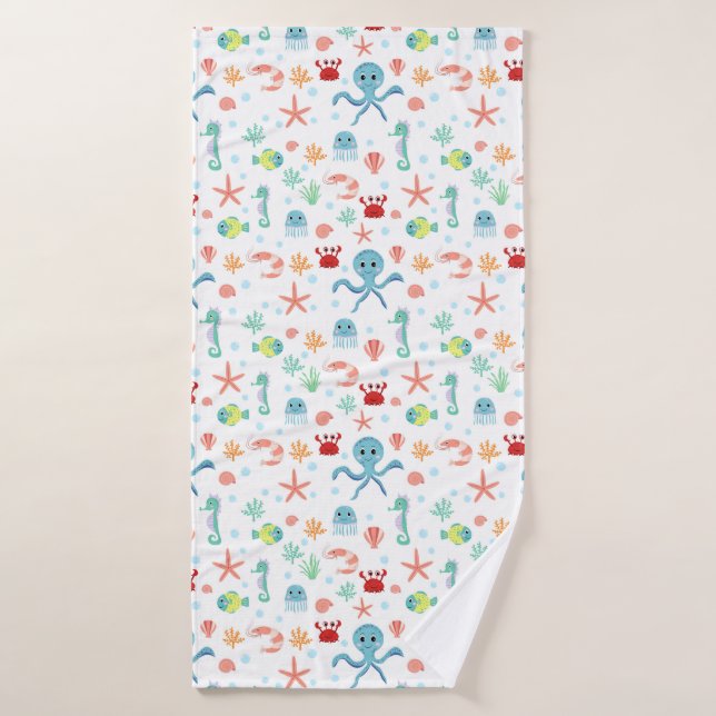 Sea World pattern Bath Towel (Bath Towel)