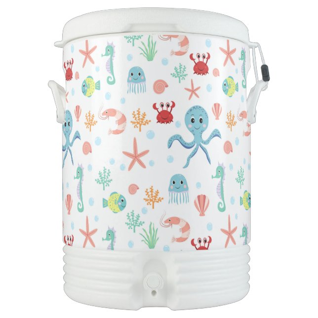 Sea World pattern Beverage Cooler (Front)