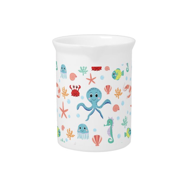 Sea World pattern Beverage Pitcher (Front)