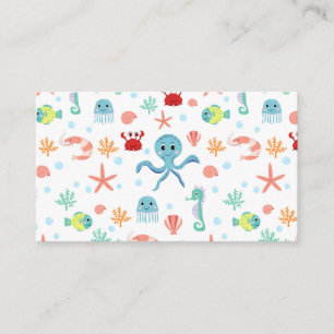 Sea World pattern Business Card