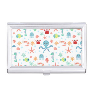Sea World pattern Business Card Case