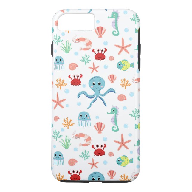 Sea World pattern Case-Mate iPhone Case (Back)